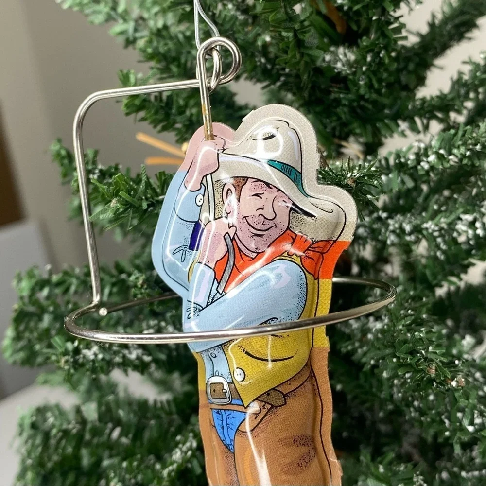 Hallmark Keepsake Rootin’ Tootin’ Cowboy Christmas Ornament 2015 #2 Tin Toys